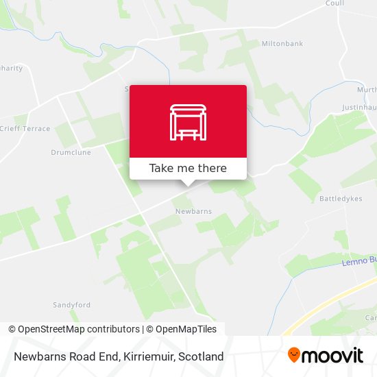 Newbarns Road End, Kirriemuir map