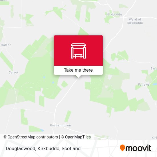 Douglaswood, Kirkbuddo map