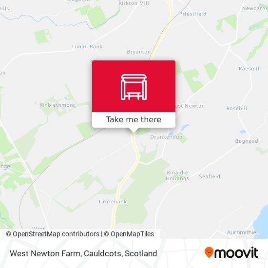 West Newton Farm, Cauldcots map