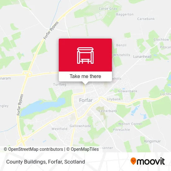County Buildings, Forfar map