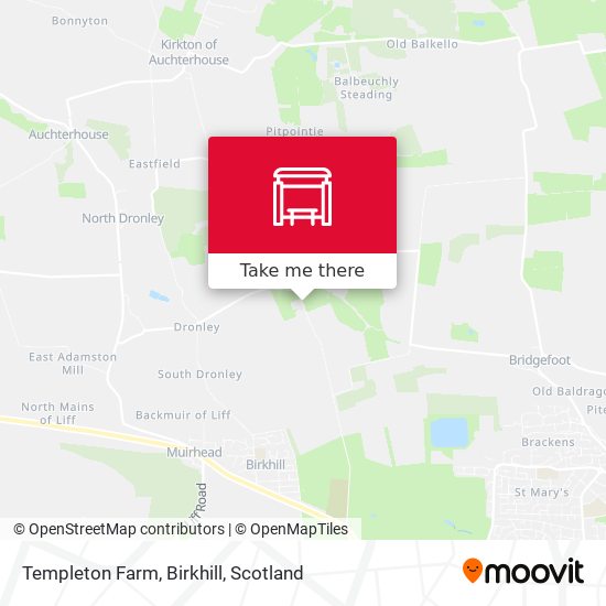 Templeton Farm, Birkhill map