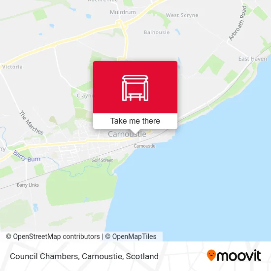 Council Chambers, Carnoustie map