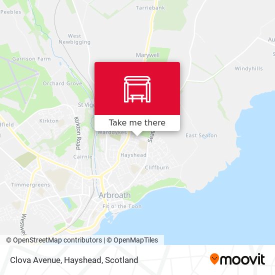 Clova Avenue, Hayshead map