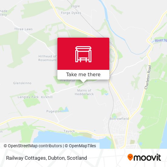 Railway Cottages, Dubton map