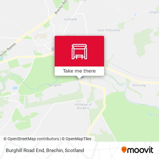 Burghill Road End, Brechin map