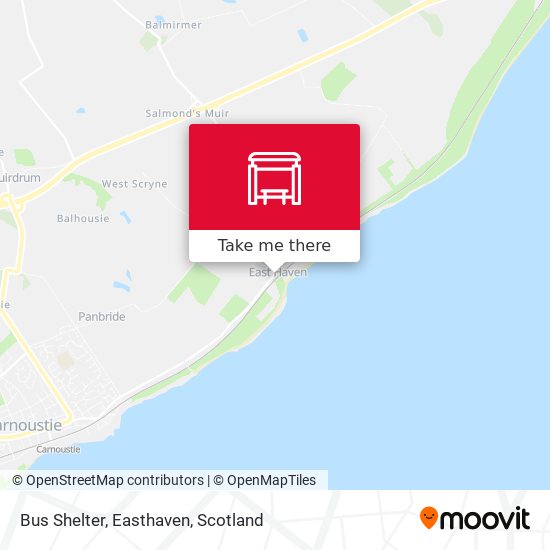 Bus Shelter, Easthaven map