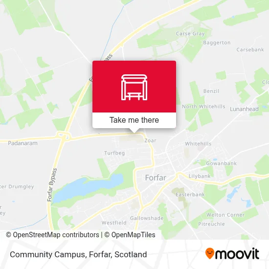 Community Campus, Forfar map