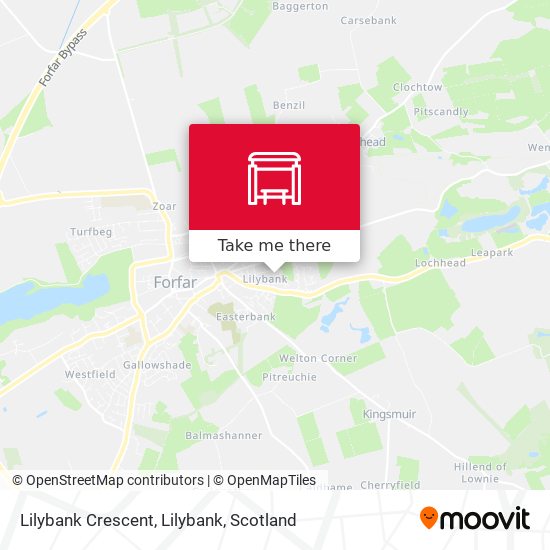 Lilybank Crescent, Lilybank map