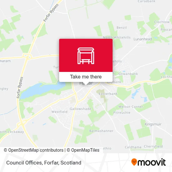Council Offices, Forfar map