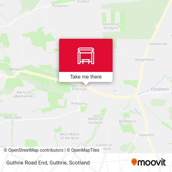 Guthrie Road End, Guthrie map