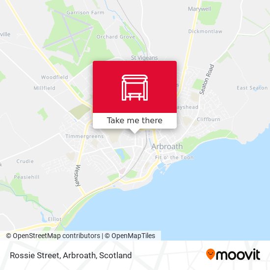 Rossie Street, Arbroath map