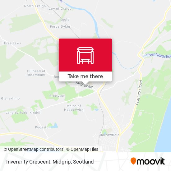 Inverarity Crescent, Midgrip map