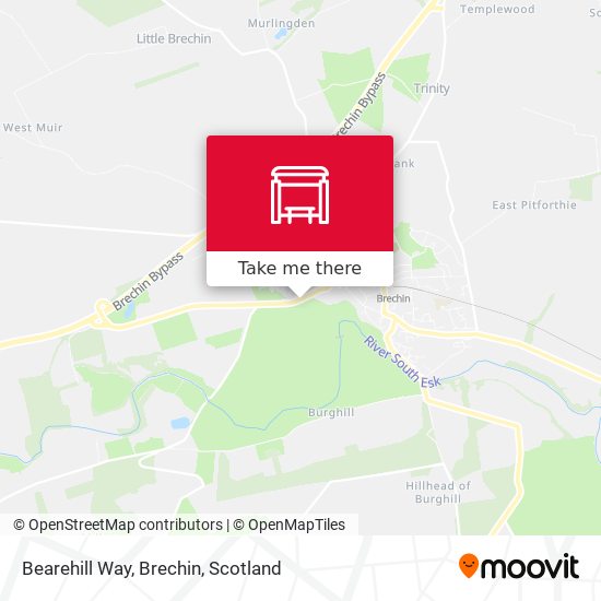 Bearehill Way, Brechin map