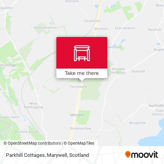 Parkhill Cottages, Marywell map