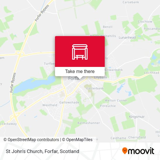 St John's Church, Forfar map
