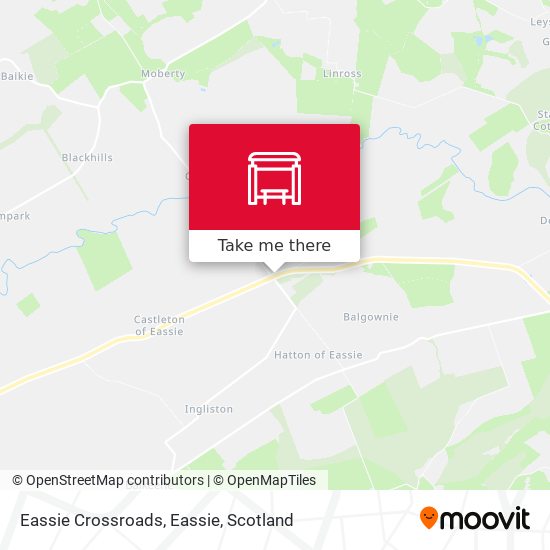 Eassie Crossroads, Eassie map