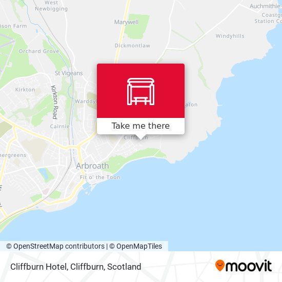 Cliffburn Hotel, Cliffburn map