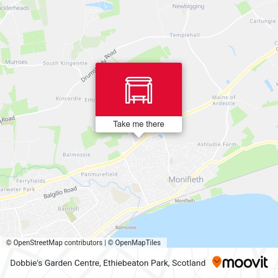 Dobbie's Garden Centre, Ethiebeaton Park map
