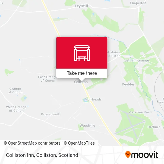 Colliston Inn, Colliston map
