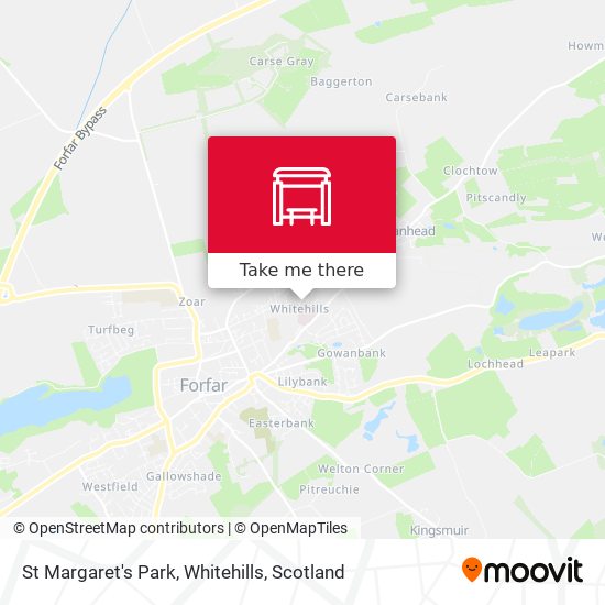 St Margaret's Park, Whitehills map