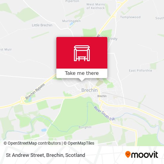 St Andrew Street, Brechin map