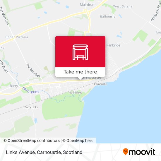 Links Avenue, Carnoustie map