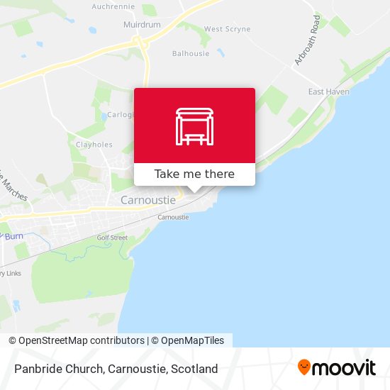 Panbride Church, Carnoustie map