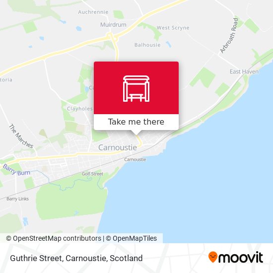 Guthrie Street, Carnoustie map