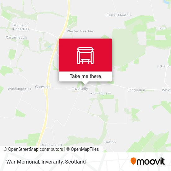 War Memorial, Inverarity map