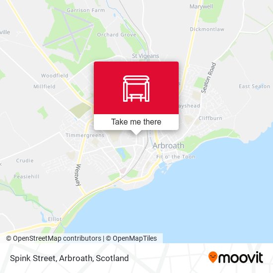 Spink Street, Arbroath map