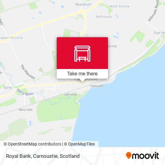 Royal Bank, Carnoustie map