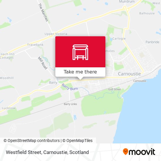 Westfield Street, Carnoustie map