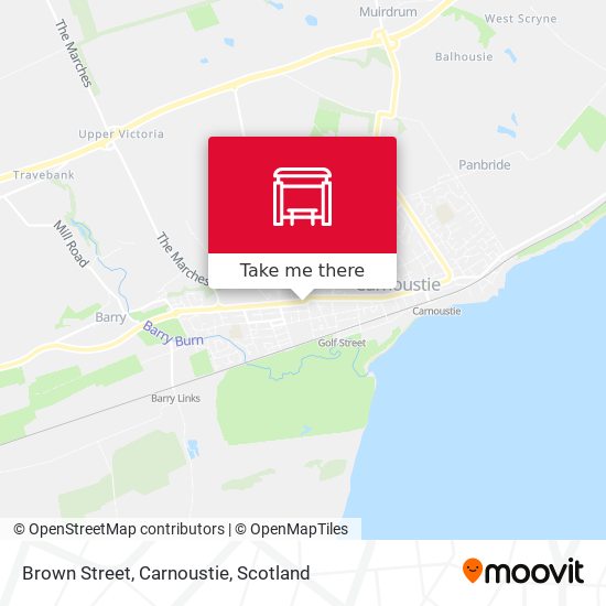Brown Street, Carnoustie map