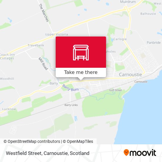 Westfield Street, Carnoustie map