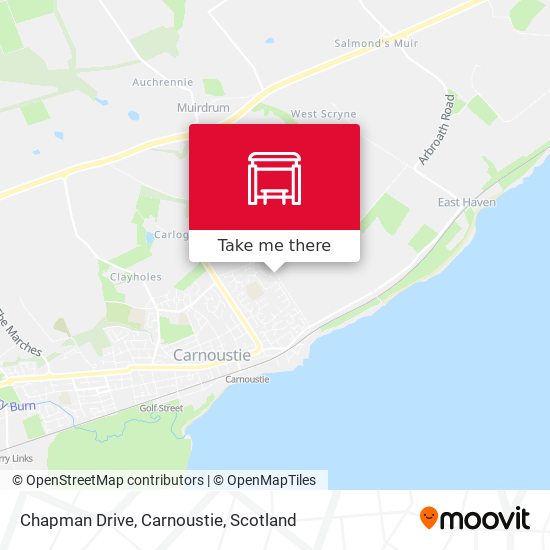 Chapman Drive, Carnoustie map