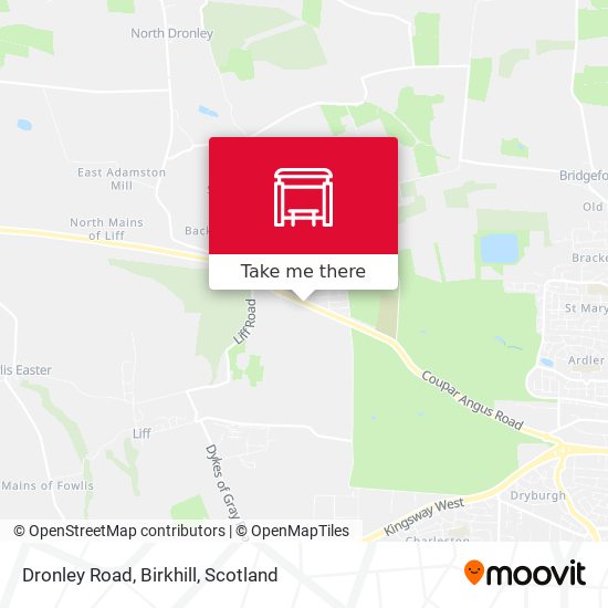 Dronley Road, Birkhill map
