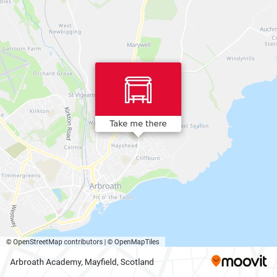 Arbroath Academy, Mayfield map