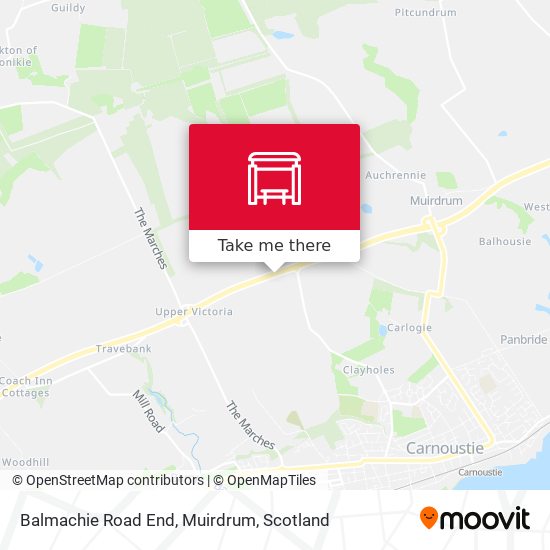Balmachie Road End, Muirdrum map