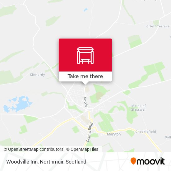 Woodville Inn, Northmuir map