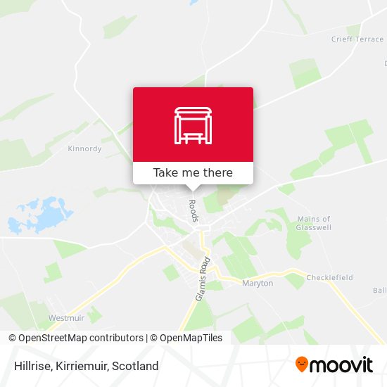 Hillrise, Kirriemuir map