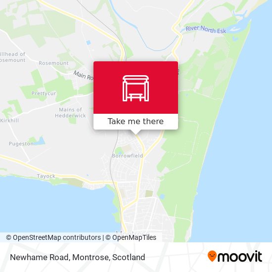 Newhame Road, Montrose map