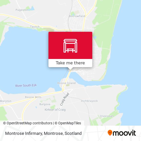 Montrose Infirmary, Montrose map