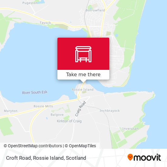 Croft Road, Rossie Island map