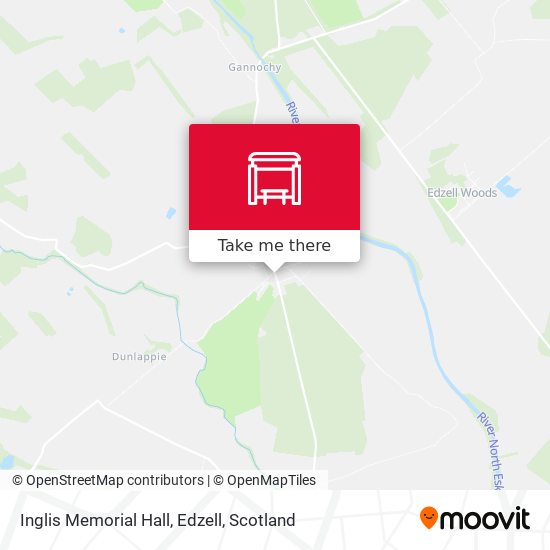 Inglis Memorial Hall, Edzell map