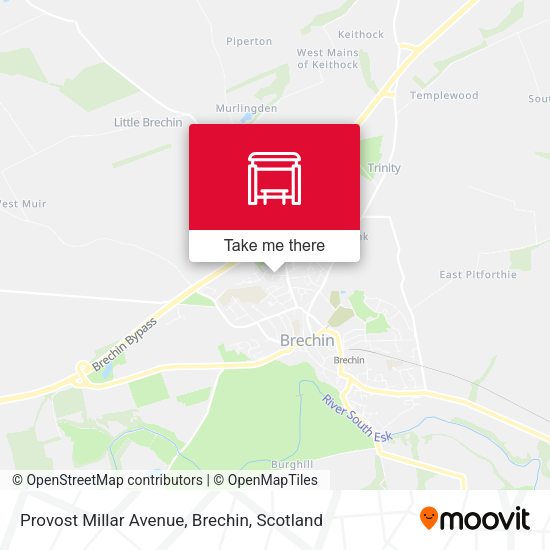 Provost Millar Avenue, Brechin map