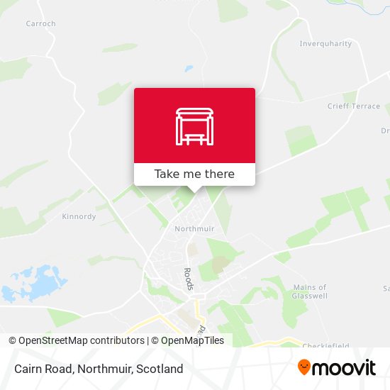 Cairn Road, Northmuir map