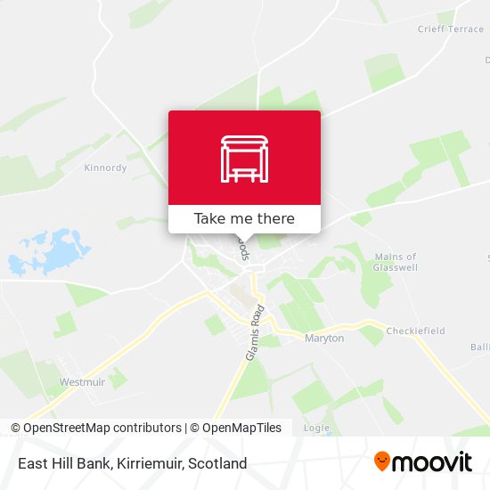 East Hill Bank, Kirriemuir map