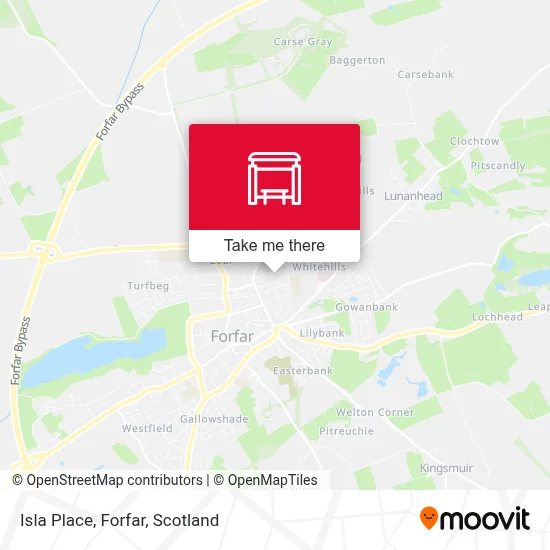 Isla Place, Forfar map