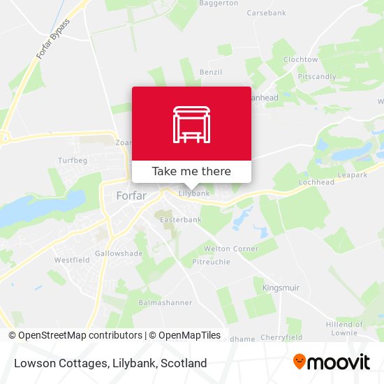 Lowson Cottages, Lilybank map