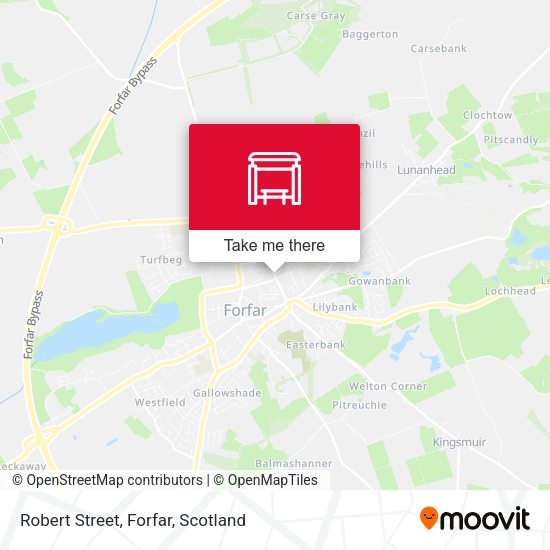 Robert Street, Forfar map